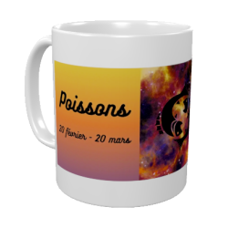 Mugs personnalisable signe du zodiaque