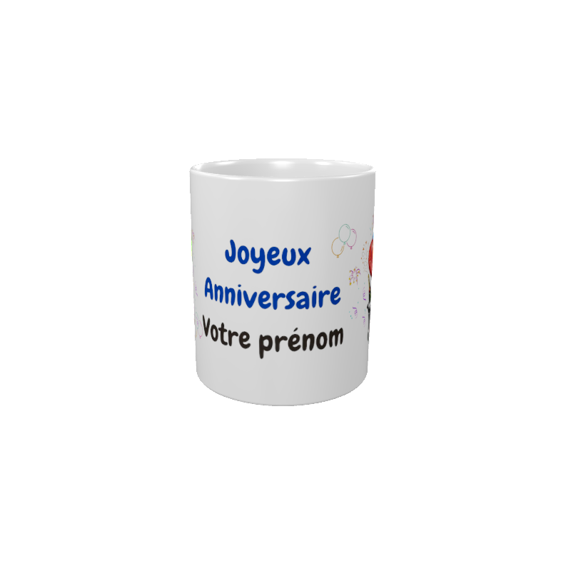 Mug Anniversaire à personnaliser modèle 1