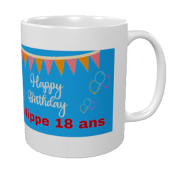 Mug Anniversaire à personnaliser modèle 4