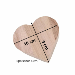 Boîte Coeur en bois à personnaliser