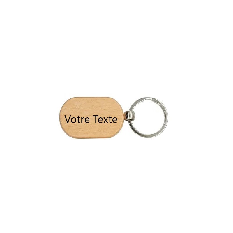 Porte clé en Bois à personnaliser