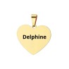 Pendentif coeur en acier Inoxydable personnalisable