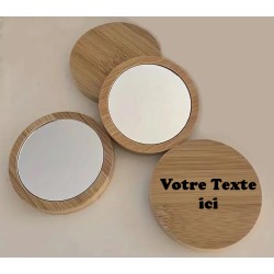 Miroir Portable en Bois...